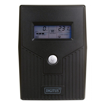 Digitus DN-170064-LCD zasilacz UPS Technologia line-interactive 0,8 kVA 480 W 2 x gniazdo sieciowe