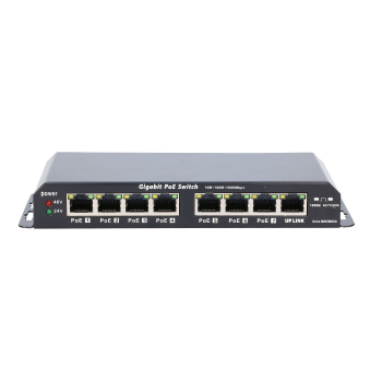 Extralink Switch PoE KRATOS 7x Gigabit PoE, 1x Uplink RJ45, Zasilacz 24V 2.5A, Moc 60W