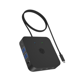 Stacja dokująca IcyBox USB-C -> USB3.2/HDMI/3.5/LAN