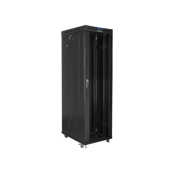 LANBERG SZAFA STOJĄCA RACK 19" 42U 600X1000 DRZWI SZKLANE LCD CZARNA FF01-6042-12BL (FLAT PACK)