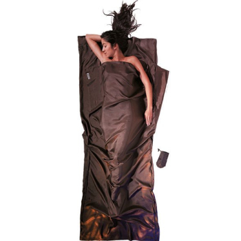 Wkładka do śpiwora Cocoon TravelSheet Silk, muddy elephant