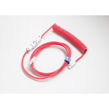 Ducky Premicord kabel USB 1,8 m USB A USB C Różowy