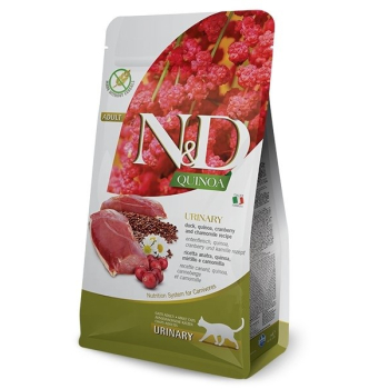 FARMINA N&D Quinoa Urinary Duck - sucha karma dla kota - 5kg (OUTLET)