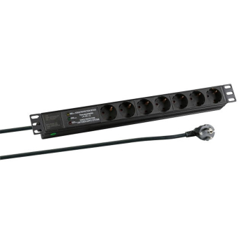 EFB Elektronik EK631DE.3 rozgałęziacz 2 m 7 x gniazdo sieciowe Wewnętrzna Czarny