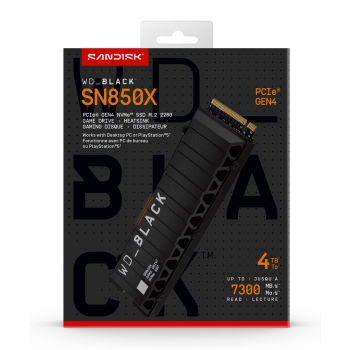 Dysk SSD WD Black SN850X 4TB M.2 NVMe WDS400T2XHE