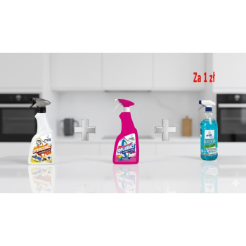 MILL Odplamiacz+Odplamiacz do tkanin+Płyn do szyb