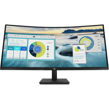 HP P34hc G4 monitor komputerowy 86,4 cm (34") 3440 x 1440 px Quad HD LED Czarny