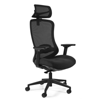 Fotel biurowy UNIQUE ADAPTA SK-6255H-CB-01-40 czarny z zagłówkiem