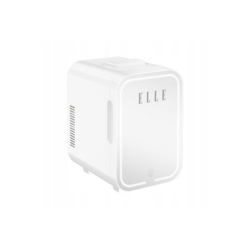 Mini lodówka z lusterkiem do makijażu LED ELLE 8L biała