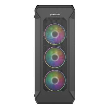 Obudowa NATEC Genesis Irid 505 ARGB NPC-1518 (ATX. Micro ATX. Mini ITX; kolor czarny)