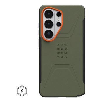 Urban Armor Gear Civilian pokrowiec na telefon komórkowy 17,5 cm (6.9") Pomarańczowy, Oliwkowy