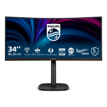 Monitor Philips 86,4cm (34,0") 34B2U3600C 21:09 HDMI+DP+USB-C
