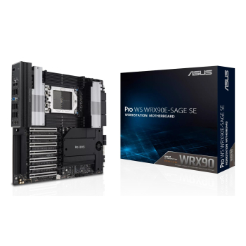 Płyta główna Asus Pro WS WRX90E-SAGE SE 1x sTR5 AMD ryzen Threadripper PRO 7000 SoC (8x DIMM, 4x SATA, 2x SlimSAS, 4xM.2, 2x10Gbe, IPMI, EEB) (WYPRZED