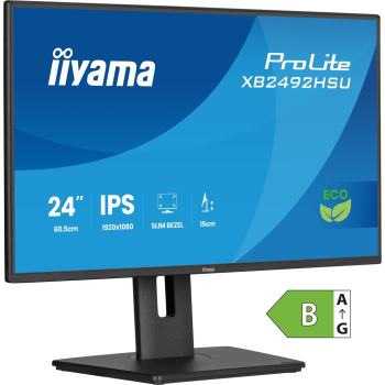24-calowy panel IPS z 4-stronną wąską ramką Green Choice EyeComfort/EyeSafe 2. - Płaski ekran - 61 cm