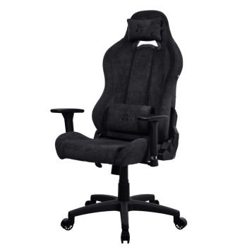 Arozzi Torretta Soft Fabric | Gaming Chair | Metal/Reinforced nylon | Pure Black