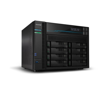 NAS Asustor AS6510T;  LOCKERSTOR 10, 10x (3.5" SATA HDD/ 2.5" SSD), Intel ATOM C3538, 8GB DDR4 SODIMM (max. 64GB), 2x 10GbE, 2x 5GbE, 2x M.2 2280 NVMe
