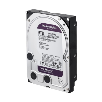 Dysk HDD WD Purple WD64PURZ (6 TB ; 3.5"; 256 MB; 5400 obr/min)