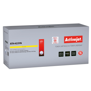 Activejet ATH-415YN Toner (zamiennik HP 415A W2032A; Supreme; 2100 stron; żółty) z chipem