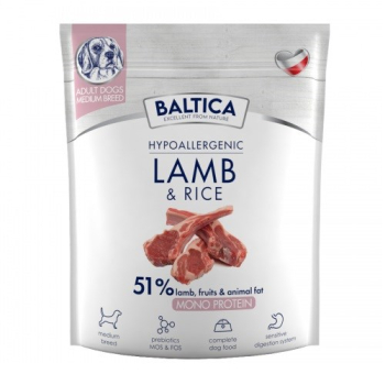 BALTICA NUTRACEUTIC Hypoallergenic Lamb & Rice M  1kg