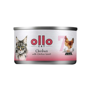 Ollo Chicken with Chicken Heart in Broth Nr 7 70g