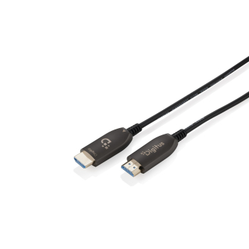 Kabel połączeniowy hybrydowy HDMI 2.1 Ultra High Speed 8K60Hz UHD HDMI A/HDMI A M/M czarny 15m