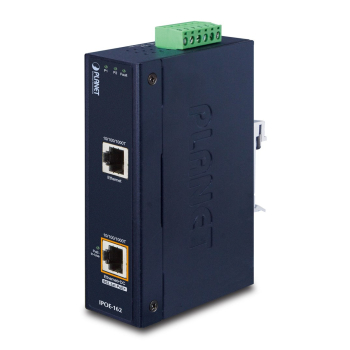 PLANET IPOE-162 łącza sieciowe Gigabit Ethernet (10/100/1000) Obsługa PoE Czarny