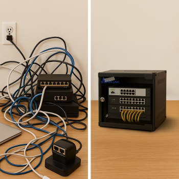Extralink Lite 4U 10" 280X310 Czarna | Szafa rack | montowana na ścianie
