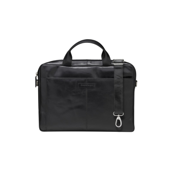 dbramante1928 Amalienborg - skórzana torba z paskiem na ramię oraz kieszenią na laptop 15" (black)