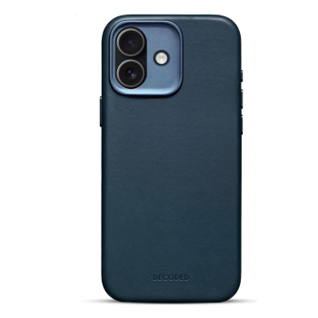 Decoded Leather Backcover - skórzana obudowa ochronna do iPhone 17 kompatybilna z MagSafe (navy shadow)