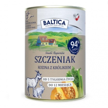 BALTICA SMAKI REGIONÓW Szczeniak Kozina z królikiem  400g