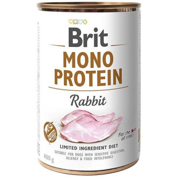 Brit Mono Protein Rabbit - karma mokra dla psa - 400g