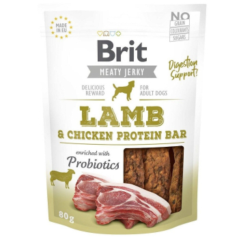 Brit Jerky Lamb Protein Bar - Jagnięcina - przysmak dla psa - 80g