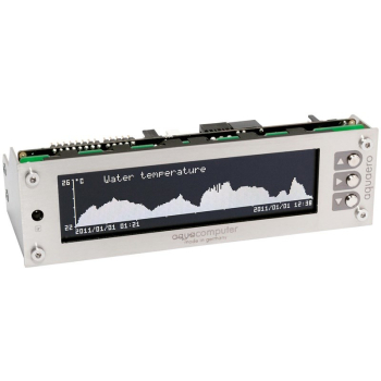 Aqua Computer 53145 regulator prędkości wentylatora LCD Stal nierdzewna