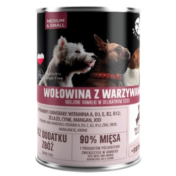 PetRepublic puszka dla psa wołowina warzywa 400 g