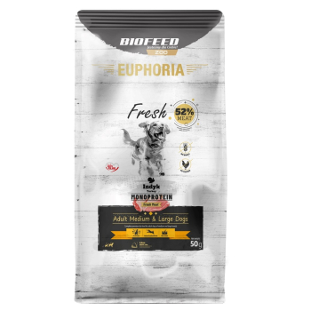 BIOFEED Euphoria fresh meat Adult Indyk Mono M/L 50gr