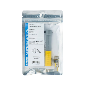 Smartkeeper UL03PKYL bloker portów Blokada portu + klucz USB Typu-A Żółty 1 szt.