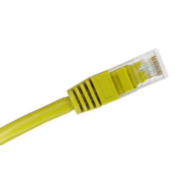 ALANTEC Patch-cord U/UTP kat.5e PVC 0.25m żółty