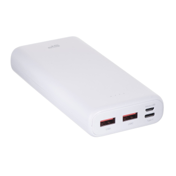 PowerBank Silicon Power Cell C20QC 20000mAh QC3.0+PD Micro USB typ B USB 3.0 USB-C kolor biały (SP20KMAPBKC20QCW)