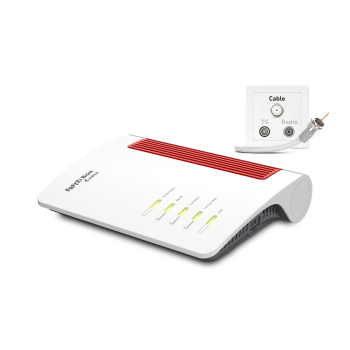 AVM FRITZ!Box 6670 router bezprzewodowy Dual-band (2.4 GHz/5 GHz) Biały