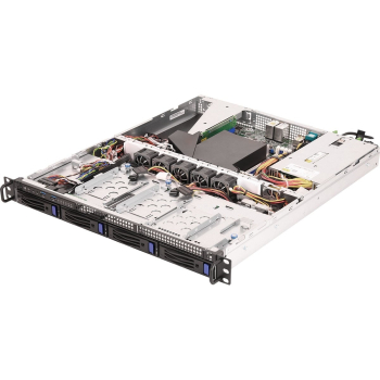 Platforma ASRock Rack (1U) AMD Ryzen (4xLFF, 2xGbE, Fixed PSU, IPMI)