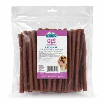 PETITTO Miękkie paski z gęsi 500G