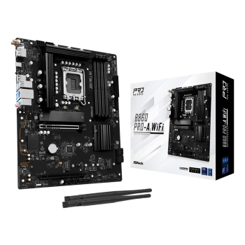 Asrock B860 Pro-A WiFi Intel B860 LGA 1851 (Socket V1) ATX