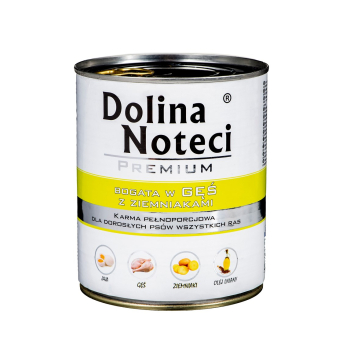 DOLINA NOTECI Premium bogata w gęś z ziemniakami - mokra karma dla psa - 800g