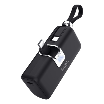 Kieszonkowy powerbank TRUST Pacto 5000 mAh czarny