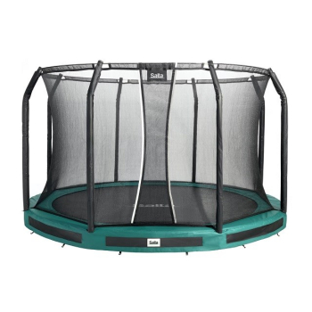 Trampolina Premium Ground Combo 396cm Zielona