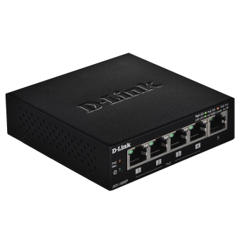 D-Link DES-1005P - Niezarządzany - L2 - Fast Ethernet (10/100) - Pełny dupleks - Power over Ethernet (PoE)