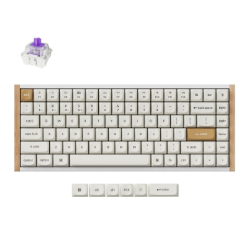 Keychron K2 HE klawiatura Gaming USB + RF Wireless + Bluetooth Biały