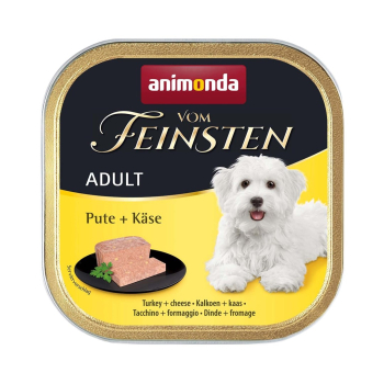 ANIMONDA Vom Feinsten indyk z żółtym serem - mokra karma dla psa - 150g