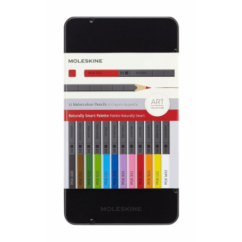 MOLESKINE Zestaw kredek 12 kolorów w metalowym pudełku