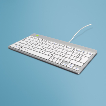 R-Go Tastatur Compact Break DE-Layout     verkabelt  weiĂź